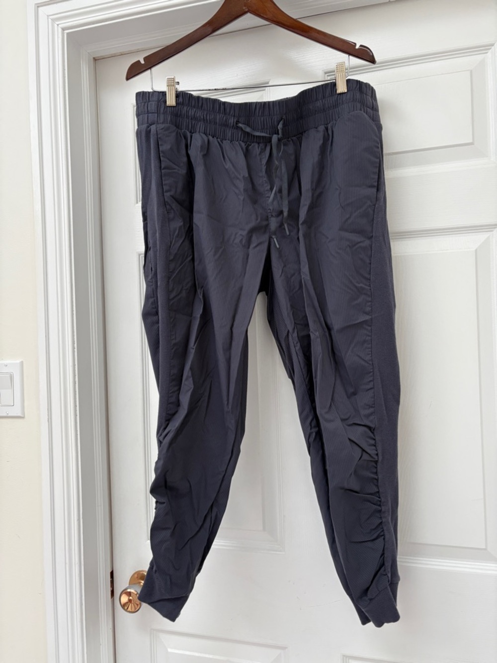 Shambhala Women's Grey Drawstring Track Joggers plus size